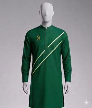 Tunique élégante homme | Royal Design Pointe-Noire Tunique homme élégante en vert, produit variable de Royal Design