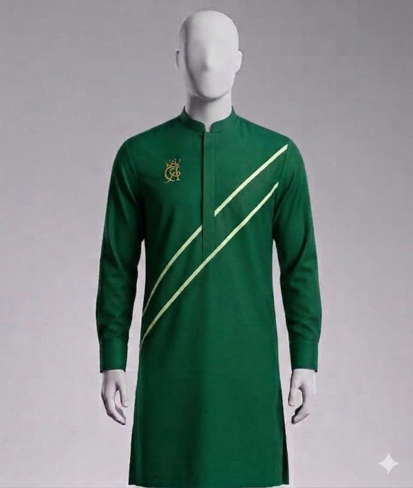 Tunique élégante homme | Royal Design Pointe-Noire Tunique homme élégante en vert, produit variable de Royal Design